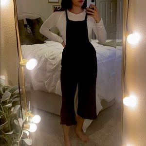 Black overall style jumpsuit